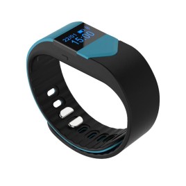 M3S Bluetooth 4.0 Smart Watch Life Waterproof Sleep Monitor Sport Tracker Pedometer Wristband Bracelet - Blue + Black