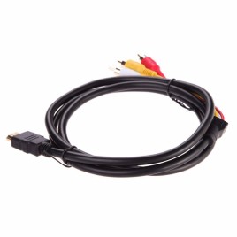 1.5m HDMI To 3 RCA Video Audio Cable HD AV Wire Cord Component Converter Adapter Xbox HDTV Network Set-top Box Line