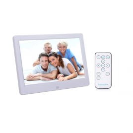 10 inch Digital Photo Frame Allwinner A33 Quad - Core 1.5GHz 1GB + 8GB MP3 MP4 Movie Player with USB Remote Control  - White