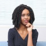 15'' Woman Black Wigs Middle Curly Hair African Braid Wigs Synthetic Fiber