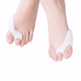 2 Pieces Foot Hallux Valgus Orthosis Toes Align Appliance Silicone Insole Toes Overlapping Toe Care Tool Toe Separator