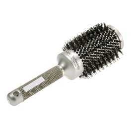 25mm Ceramic Ionic Round Comb Nano Thermal Hair Roll Brush Bristle Nylon Rubber Handle Hair Curling Styling Comb