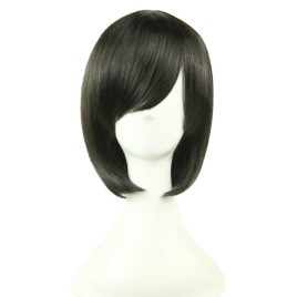 32cm Short Straight Wigs Cosplay Synthetic Hair Bob Modify Face