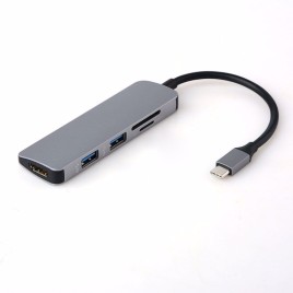5 in 1 USB3.0 Type-C HDMI USB-C Adapter MacBook USB SD/TF Card HUB Macbook Apple OTG Multi-function  