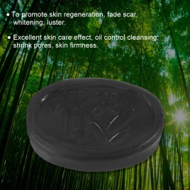 70G Black Bamboo Charcoal Whitening Handmade Soap Oil Control Whitening Soap