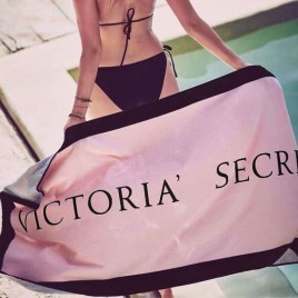 76*152cm Fashion Victoria's Secret Adult Women Cotton Pink Water Absorption Swimwear Shower Beach Bath Towel