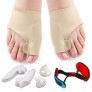 7pcs/set Soft Bunion Protector Silicone Foot Soothing Pain Toe Separators Thumb Feet Care Set