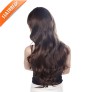 80cm Fashion Hair Cosplay Party Brown Wig Women's Wavy Curly Hair