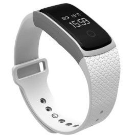 A09 Bluetooth Smart Bracelet Heart Rate Monitor Blood Oxygen Monitoring Life Waterproof Fitness Tracker Watch - Sliver