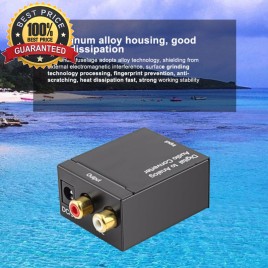 Analog Audio Converter Digital Optical Coaxial RCA Toslink Signal Adapter for DVD TV Theater