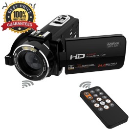 Andoer HDV-Z20 Portable 1080P Full HD Max 24 Mega Pixels 16× Digital Zoom Camcorder with Remote Control