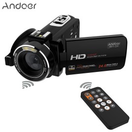Andoer HDV-Z20 Portable 1080P Full HD Max 24 Mega Pixels 16× Digital Zoom Camcorder with Remote Control