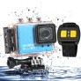 AT200 Full HD 1080P 1.5 inch LCD Sports Camcorder DVR DV 5.0 Mega CMOS Sensor Waterproof Camera, Water-resistant 50m(Blue)