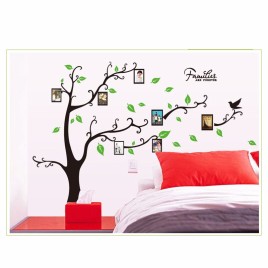 AY9063A 120*170cm Photo Frame Tree PVC Translucent Material Removable Children Room Sofa Bedroom Kindergarten Decoration Wall Stickers 