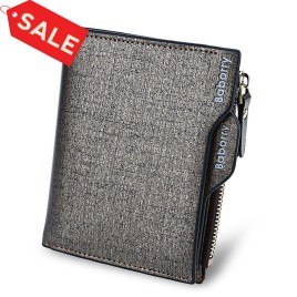 Baborry Stylish Men Business Wallet with Detachable Card Photo Holder