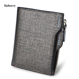 Baborry Stylish Men Business Wallet with Detachable Card Photo Holder