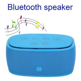 Blue 3D Wireless Bluetooth Stereo Incredible Smart Speaker with NFC 1+1 Bluetooth 4.0 