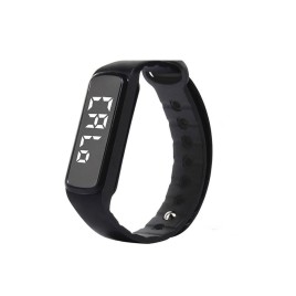 CD5 Fitness Tracker Smartwatch Bracelet Accurate 3D Pedometer Smart Wristband Bracelet Monitor Temperature Sleep for Smartphones - Black