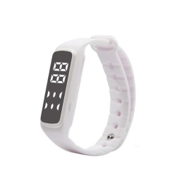 CD5 Fitness Tracker Smartwatch Bracelet Accurate 3D Pedometer Smart Wristband Bracelet Monitor Temperature Sleep for Smartphones - White