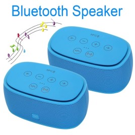 COOL 2 Channel 3D Wireless Bluetooth 4.0 Stereo Incredible Smart Sound Loudspeaker with NFC 1+1 (Blue) 