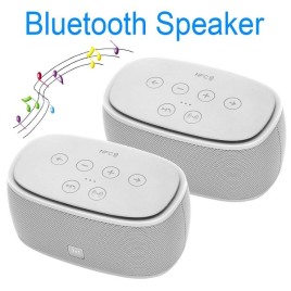 COOL 2 Channel 3D Wireless Bluetooth 4.0 Stereo Incredible Smart Sound Loudspeaker with NFC 1+1 (White) 
