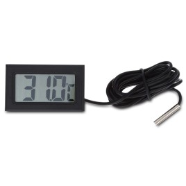 Digital Embedded Thermometer LCD Instant Read Refrigerator Aquarium Monitoring Display with Waterproof Detector