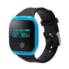 E07s Smart Bracelet IP67 Waterproof Swim Watch Health Fitness Activity Tracker for IOS and Android Smart Wristband - Blue