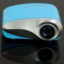 Electric Zoom Portable Video Micro Mini Projector HDMI USB VGA TV H60 Tuner (Blue)