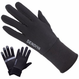 Extended Wrist Design Winter Men Women Plus Velvet Thick Outdoor Sports Riding Running Skiing Touch Screen Non-Slip Full Finger Warm Gloves