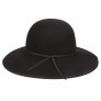 FW012711 British Retro Elegant Folding Woolen Large Hat Brim Women Winter Autumn Dome Hat