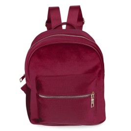 Girl Preppy Style Rivet Pure Color Pleuche Portable Bag Handbag Tote Backpack