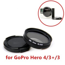GoPro Accessoires Integrale CPL Filter Lens Cover Cap Voor Gopro Hero 4 3+ 3 Camera 37 MM Diameter GP171