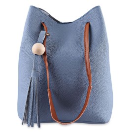 Guapabien Fashion Tassels Single Strap Pure Color Shoulder Bag for Ladies
