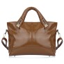 Guapabien Lady Vintage Patchwork Rivet Handbag Tote Shoulder Messenger Crossbody Bag