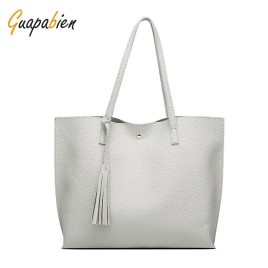 Guapabien Large Capacity Simple Handbag Women Tote Bag