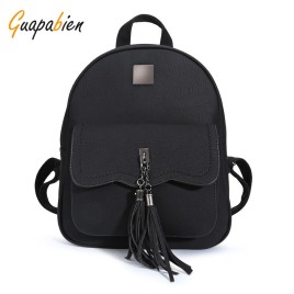Guapabien Preppy Style Tassel Pendant Backpack for Women