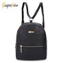 Guapabien PU Leather Zipper Closure Small Backpack Shoulder Bag