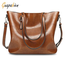Guapabien Simple Design Ladies Large Storage Shoulder Bag