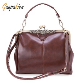 Guapabien Spanish Women Casual Style PU Tote Handbag Vintage Bag with Shoulder Strap