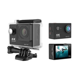 H9 Mini Waterproof Ultra 4K Full HD1080P 170 Degree Angle WiFi DV Action Sports Camera Camcorder - Black