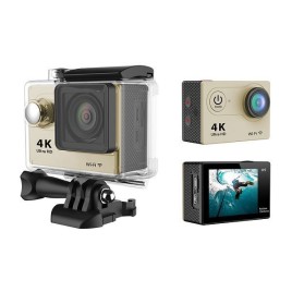 H9 Mini Waterproof Ultra 4K Full HD1080P 170 Degree Angle WiFi DV Action Sports Camera Camcorder - Gold