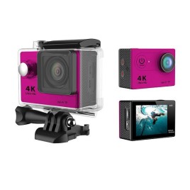 H9 Mini Waterproof Ultra 4K Full HD1080P 170 Degree Angle WiFi DV Action Sports Camera Camcorder - Pink