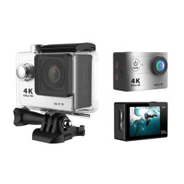 H9 Mini Waterproof Ultra 4K Full HD1080P 170 Degree Angle WiFi DV Action Sports Camera Camcorder - Silver