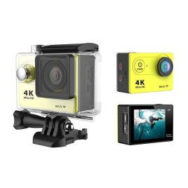 H9 Mini Waterproof Ultra 4K Full HD1080P 170 Degree Angle WiFi DV Action Sports Camera Camcorder - Yellow