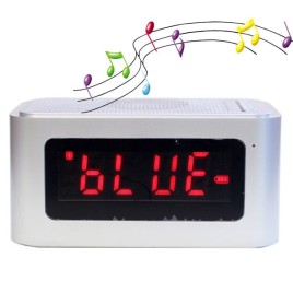 Home Outdoor Multifunctional LCD Large Screen Bluetooth 4.0 Speaker X16 Mp3 Music FM Player Clock Function Built-in Battery for Android IOS Phone - Sliver 