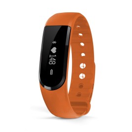 ID101 HR USB Socket Design Bluetooth 4.0 Fitness Tracker Sync Heart Rate Monitor Sports Smart Band for iPhone Xiaomi - Orange