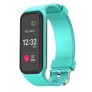 L38i Smart Bracelet with Motion Data Record Heart Rate Monitoring Pedometer Sleep Monitor Bluetooth Shutter 3M Waterproof Smart Watch - Cyan