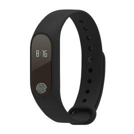 M2 0.42 Inch OLED Screen IP67 Waterproof Heart Rate Monitor Fitness Tracker Smart Bracelet for Android iOS Phone - Black