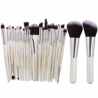MAANGE 22pcs Wooden Eye Shadow Eyeliner Makeup Foundation Powder Brushes Set Makeup Tool Kits 