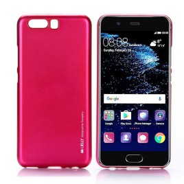 Mercury Goospery I Jelly Series Soft TPU Back Cover Case for Huawei P10 Plus - Rose Red